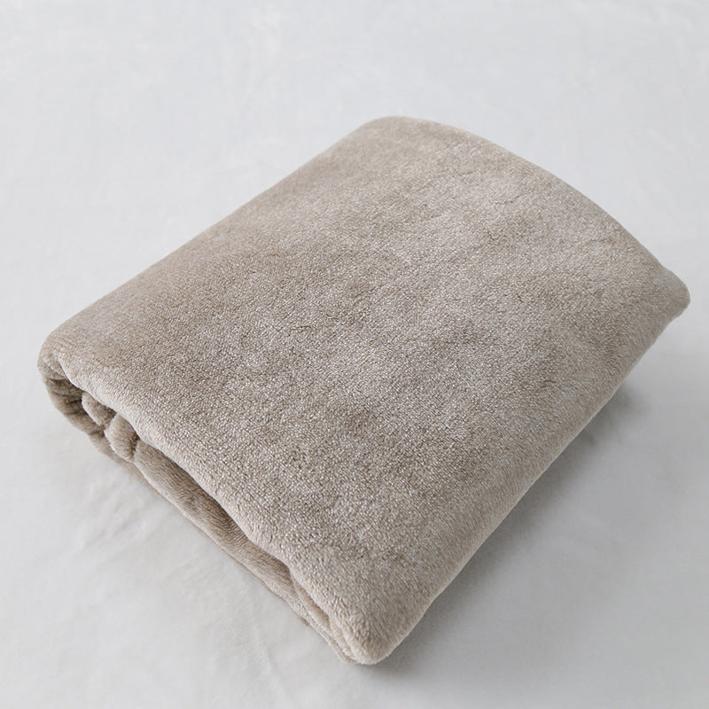 Gifts Small Blankets Solid Color Flannel Single Small Blankets Office Nap Blankets Air Conditioning Blankets Study Room Knee Blankets